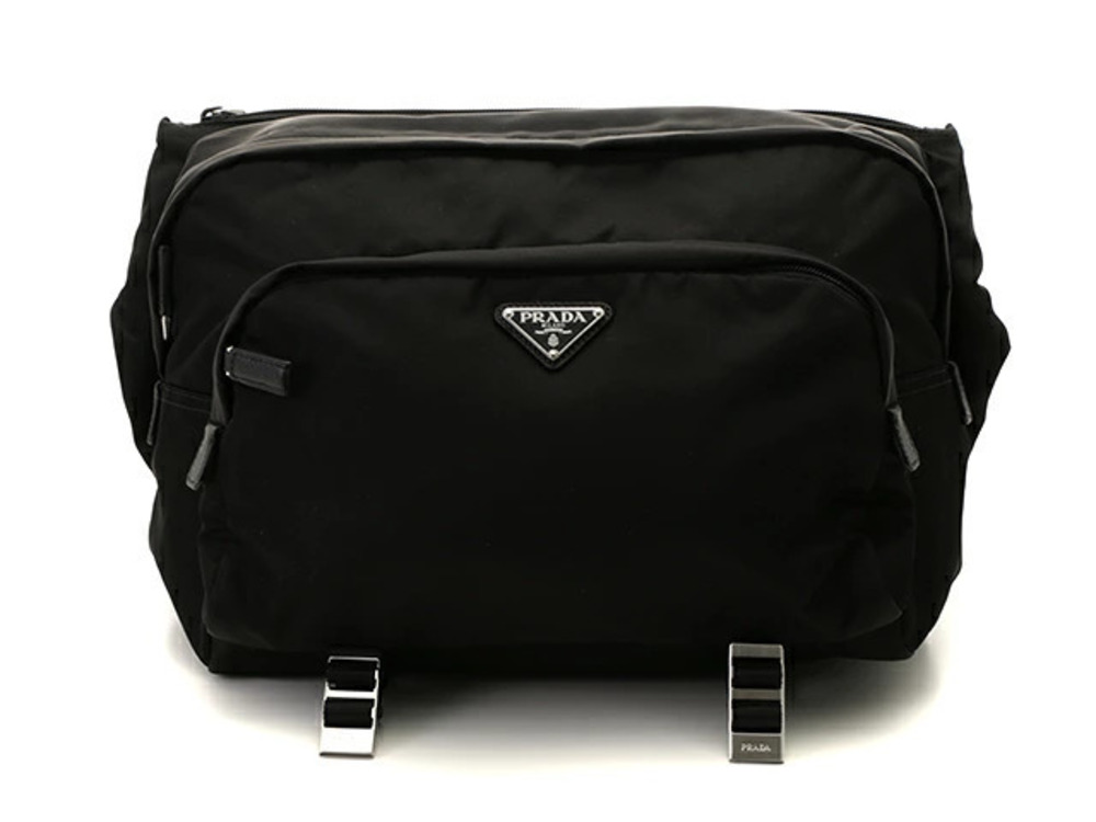 Prada Tessuto Shoulder Bag Black